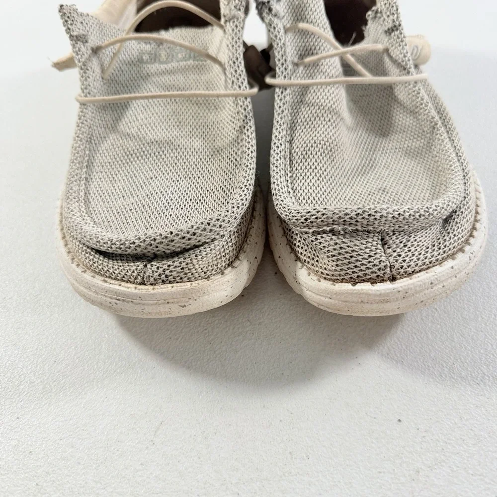 Hey Dude Wally Sox Stone White Men's Casual Loafer Slip On‎ Shoes Size 10